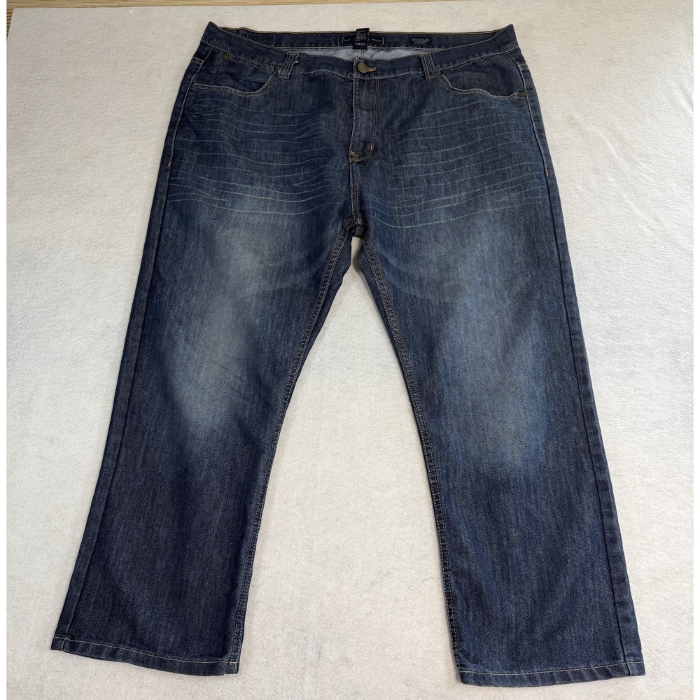 pd&c Jeans Men's 44x30 Blue Dark Wash Slim Straight Leg Jeans